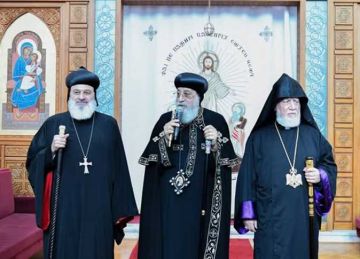 رؤساء الكنائس الأرثوذكسية الشرقية يحتفلون بمرور 17 قرنا على مجمع نيقية بوادى النطرون (صور)