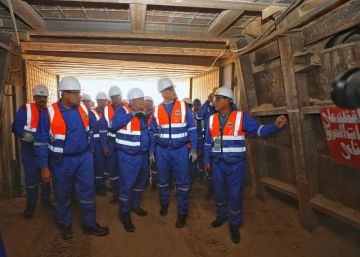 وزير البترول ومحافظ الوادى الجديد يتفقدان منجم فوسفات أبو طرطور ومشروع إنتاج حامض الفوسفوريك