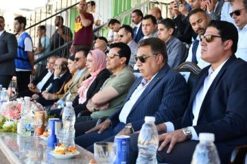 وزير الشباب والرياضة ومحافظ الدقهلية يفتتحان المرحلة الأولى من أعمال تطوير الملعب الرئيسي لكرة القدم باستاد المنصورة وزير الشباب والرياضة ومحافظ الدقهلية يفتتحان المرحلة الأولى من أعمال تطوير الملعب الرئيسي لكرة القدم باستاد المنصورة