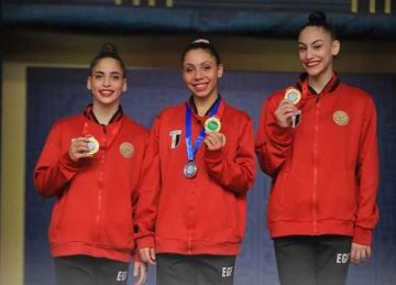 وزير الرياضة يهنئ اتحاد الجمباز بعد حصد 8 ميداليات في بطولة إفريقيا