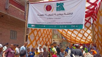 معهد بحوث التناسليات الحيوانية يطلق قافلة بيطرية مجانية بقنا