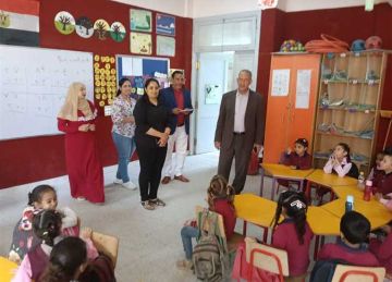 وكيل وزارة التربية والتعليم فى أسيوط يتابع سير العملية التعليمية بإدارة أبوتيج