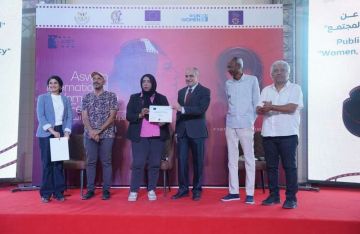 مهرجان أسوان لأفلام المرأة يختتم فعالياته الجماهيرية بإعلان 3 منح للأفلام.. صور مهرجان أسوان لأفلام المرأة يختتم فعالياته الجماهيرية بإعلان 3 منح للأفلام.. صور