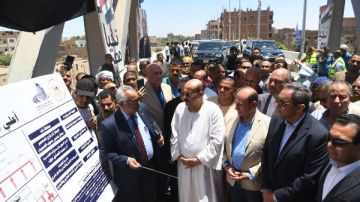 افتتاح كوبري فرشوط العلوى بـ قنا لتيسير الحركة المرورية أمام المواطنين