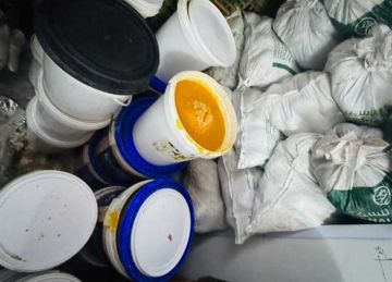 ضبط 7 طن فاكهه وعصير بها علامات تلف في حملة بالقليوبية