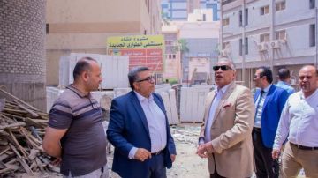 رئيس جامعة طنطا يتفقد سير الأعمال الإنشائية بمستشفى الطوارئ الجديد