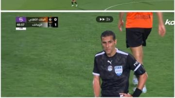 بعد انتهاء الشوط الأول.. تعليق ساخر من الدردير على مباراة الزمالك والبنك الأهلي