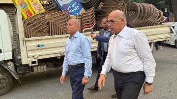 حملة مكبرة لرفع الإشغالات وغلق المقاهى المخالفة بمنطقة الزمالك