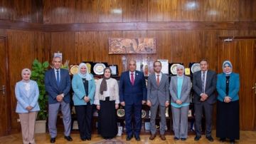 رئيس جامعة طنطا يستقبل فرق الاعتماد المؤسسي والبرامجي لكلية الحاسبات والمعلومات
