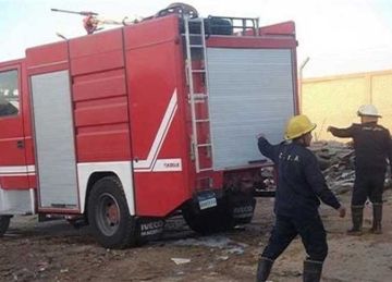 حريق هائل في مخزن خردة بمنطقة أبو سمران بالشرقية حريق هائل في مخزن خردة بمنطقة أبو سمران بالشرقية