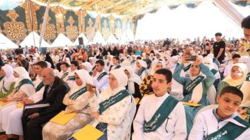 مفتي الجمهورية يكرم حفظة القرآن الكريم بمحافظة الشرقية.. صور