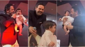 راغب علامة يداعب طفلا رضيعا في حفله بالأردن.. شاهد راغب علامة يداعب طفلا رضيعا في حفله بالأردن.. شاهد