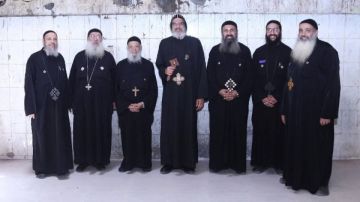 الأنبا أنجيلوس يصلي القداس في كنيسة العذراء والشهيدة دميانه بابا دبلو