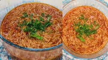 في عز الحر جربي الشوربة الحمراء بالشعرية مذاق لا يقاوم