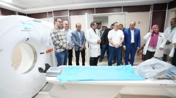 محافظ أسيوط يتفقد التشغيل التجريبي لوحدة قسطرة القلب بمستشفى المبرة