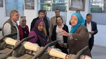 بحوث القطن يستقبل وفدا رفيع المستوى من المركز الدولي للبحوث الزراعية