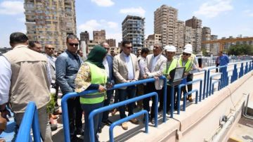 وزير الإسكان يتفقد مشروع المرحلة الثانية لمأخذ المياه العكرة بالمعادي