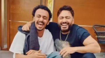 تامر حسنى يعلن عن مشاركة كزبرة أغنية شعبية