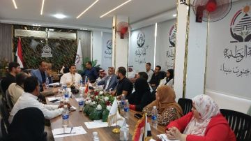 الجبهة الوطنية بجنوب سيناء يواصل اجتماعاته مع الأمانات المختلفة