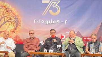 شريف منير وخالد الصاوي في ندوة فيلم ليه تعيشها لوحدك بالمركز الكاثوليكي