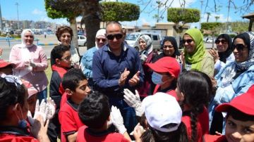 انطلاق مبادرة إيد صغيرة.. مدينة نظيفة بمدرسة بورفؤاد اليابانية