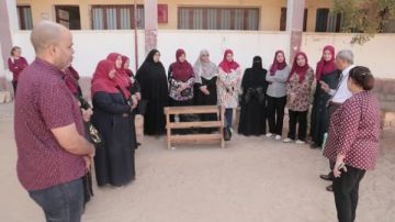 وكيل تعليم الوادي الجديد يتفقد مدارس الخارجة للوقوف على استعدادات الامتحانات