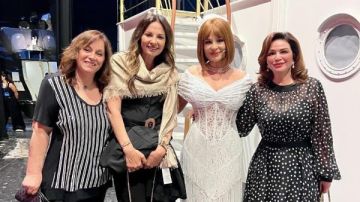 الله يقويكي.. إلهام شاهين تدعم كارول سماحة بعد عودتها إلى العمل عقب وفاة زوجها