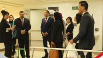 وفد من حزب العدل يزور مستشفى أهل مصر لعلاج ضحايا الحروق
