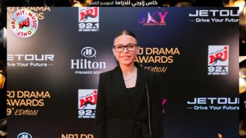 أمينة وليد مصطفى خلال حفل كأس إنرجي للدراما: سنكمل وصية والدي بكل إخلاص