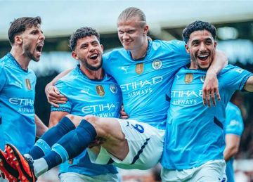 رد فعل مثير من هالاند تجاه عمر مرموش بعد تأهل السيتي إلى دوري أبطال أوروبا