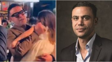 محمد إمام يحمل ابنته خديجة في ظهور نادر