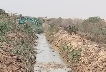  الزراعة تواصل أعمال تطهير المساقي الخصوصية وتسوية 500 فدان بالليزر لصغار المزارعين