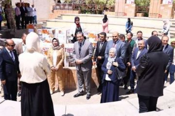 مؤسسة العربي عضو التحالف الوطني ومحافظ دمياط يوزعان أجهزة كهربائية على العرائس