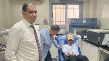 طلاب جامعة كفر الشيخ يدشنون حملة للتبرع بالدم .. صور