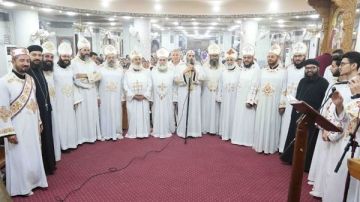 قداس لطلاب الثانوية العامة والدبلومات الفنية بأبو قرقاص