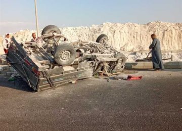 اختلال عجلة القيادة.. إصابة 15 شخصا في 3 حوادث مرورية بالمنيا (صور) اختلال عجلة القيادة.. إصابة 15 شخصا في 3 حوادث مرورية بالمنيا (صور)