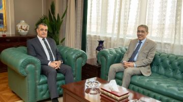 وزير الإنتاج الحربي خلال استقباله رشوان: نعمل على تطوير خطوط الإنتاج بأحدث نظم