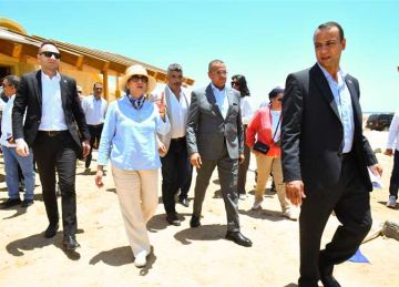 وزيرة البيئة ومحافظ جنوب سيناء يفتتحان مشروع تطوير قرية الغرقانة بمحمية نبق