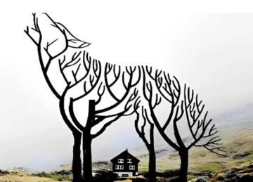 ماذا رأيت أولا المنزل أم الذئب أم الفروع ؟.. اختبار بصري يوضح أنت قائد أم تابع