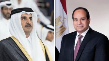 الرئيس السيسي يجري اتصالا هاتفيا بأمير قطر