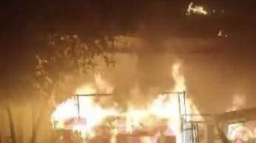 اندلاع حريق في أحد المحال التجارية بالوادي الجديد