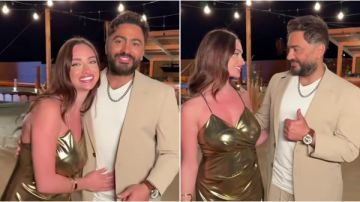 تامر حسني يظهر مع موديل كليب ملكة جمال الكون مرة أخرى