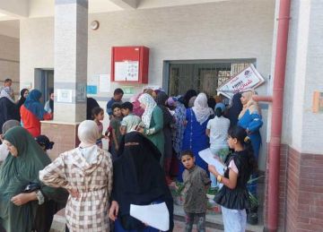 فحص 1100 مواطن ضمن قافلة طبية مجانية بدمياط فحص 1100 مواطن ضمن قافلة طبية مجانية بدمياط