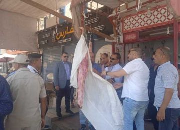 ضبط لحوم فاسدة وأغذية منتهية الصلاحية في حملات تموينية بالفيوم