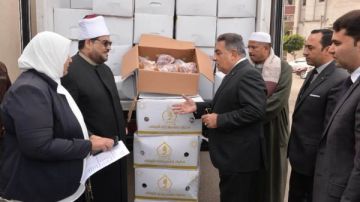 توزيع 14 طن لحوم على الأسر الأولى بالرعاية خلال عام بالدقهلية توزيع 14 طن لحوم على الأسر الأولى بالرعاية خلال عام بالدقهلية