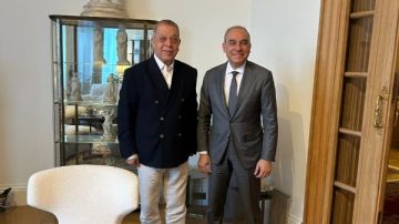 السفير علاء يوسف يستقبل النائب أسامة شرشر بالسفارة المصرية في فرنسا