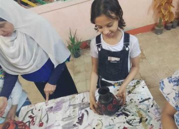 بيئتى صديقتى.. لوحات فنية لرياض الأطفال في الوادي الجديد