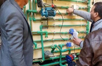 حملات على وصلات المياه الخلسة بمدينتي دمياط الجديدة والسادات وخطة للترشيد بالسويس الجديدة حملات على وصلات المياه الخلسة بمدينتي دمياط الجديدة والسادات وخطة للترشيد بالسويس الجديدة