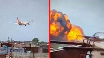 لقطات جديدة للطائرة الهندية تكشف سبب تحطمها