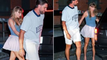 ترافيس كيلسي يقوم بلفتة رومانسية خلال خروجه مع تايلور سويفت في نيويورك